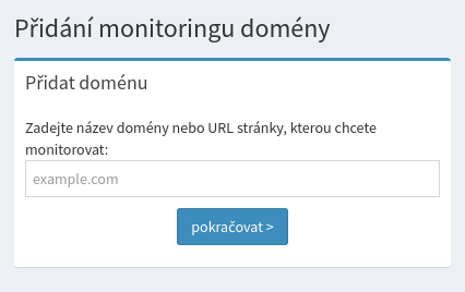 Zadání domény